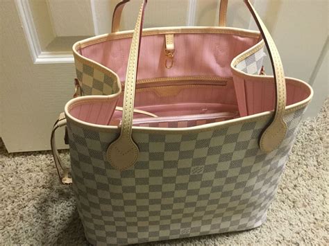 louis vuitton rose ballerine neverfull mm|louis vuitton damier azur neverfull.